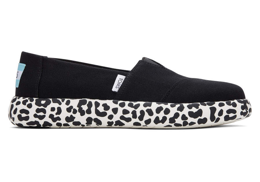 Alpargata Mallow Black/Leopard & TOMS México