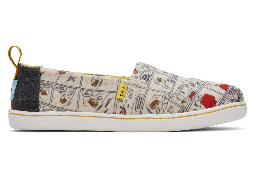 TOMS x PEANUTS® Alp Youth Natural Felt & TOMS México